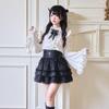 2025 Autumn Gothic Lolita Night Heron Lace Princess Sleeve Anime Cosplay Top