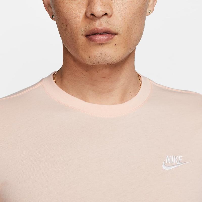 Nike Sportswear Club SS25 Casual Solid Color Simple Comfortable Skin-Friendly Soft Short Sleeve T-Shirt Men Tops Light-Pink AR4999-664