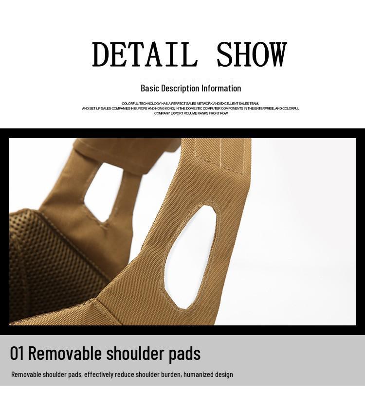 JPC Lightweight Tactical Camouflage Vest for Outdoor and Cosplay Activities