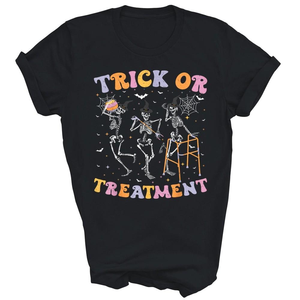 

Trick Treatment Pt Physical Therapist Halloween Unisex Shirt Gift L