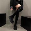 Fan Jieya boots boots women's autumn 2025 new Internet celebrity thin versatile retro thick-soled foreign thin boots