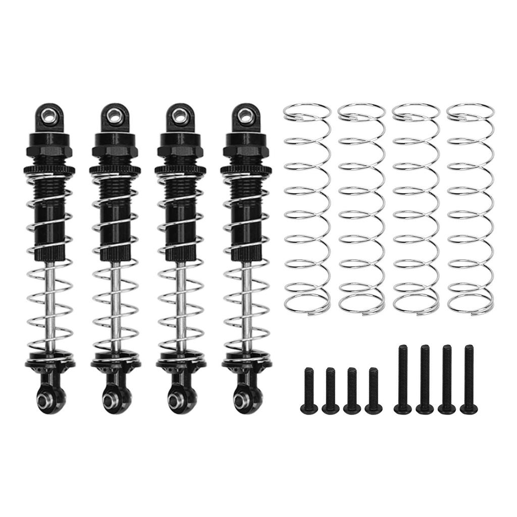 4Pcs RC Front Rear Shock Absorbers Aluminum Alloy Reduce Vibration Shock Absorbers Set for Axial