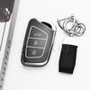 Auto Shell Fob For Jac Jiayue X7 Ic5 Iev S4 7S T8 A5 X4 Refine S4 S7 M6 Silver Edge Tpu Car Key Case Keyless Cover Accessories