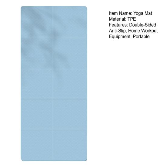 Faltbare Yogamatte Extra Dick TPE Übungsmatte Tragbar Reise Rutschfest Männer Frauen Home Gym Workout Pilates Bodenmatte