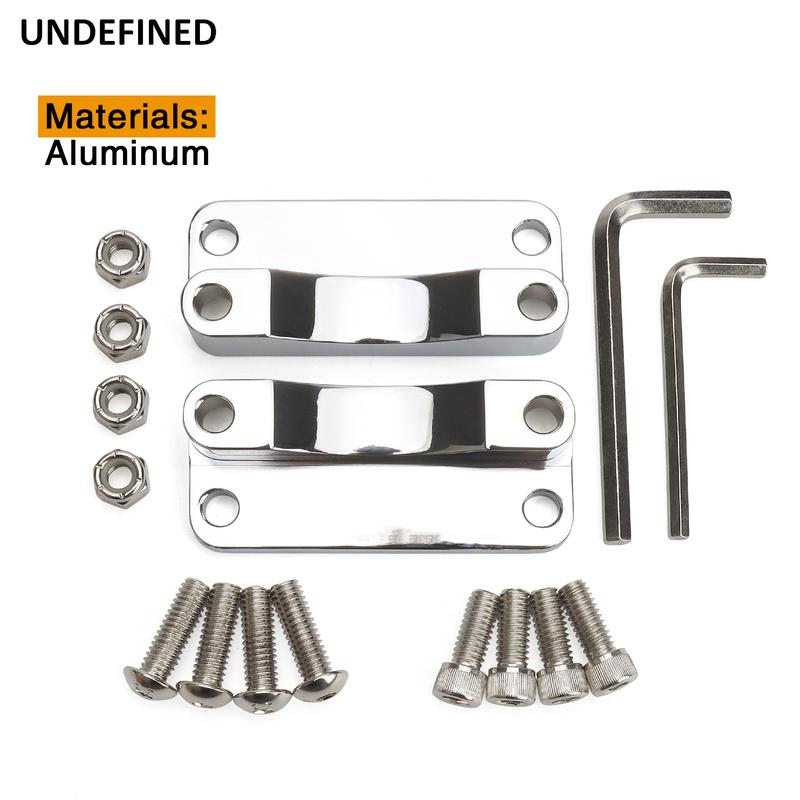 Chrome Front Fender Riser Spacer Bracket For Harley 00-13 Touring Road King Road Street Electra Glide FLHR FLHT 21" Wheel Chrome