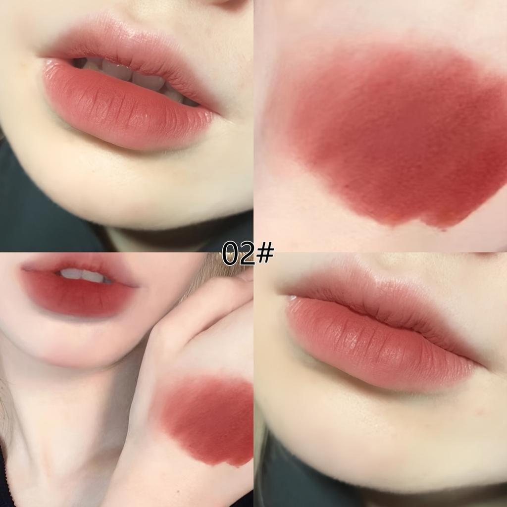 Precioso barro labial en forma de conejo aterciopelado, duradero, hidratante, antiadherente, con acabado mate, arcilla para labios perfecta para el maquillaje diario