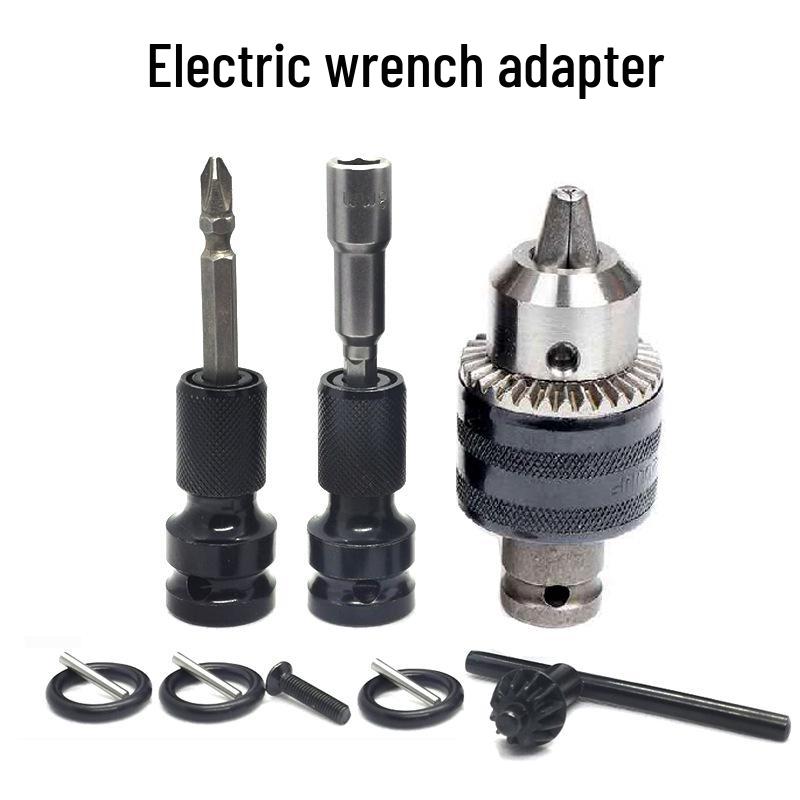 Electric Wrench To Drill Chuck Adapter: Pneumatic Screwdriver & Air Gun Conversion Tool