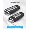 2 Pcs Key Fob Cover Soft TPU Car Key Fob Case Fit for Mazda 3 6 8 Miata MX-5 CX-3 CX-5 CX-7 CX-9, 4 Buttons Remote Key Protector Clear, Anti-Scratch