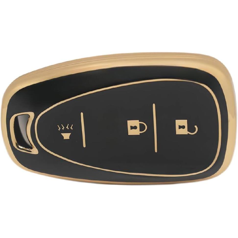 3 Button TPU Key Fob Shell Cover for 2016- Chevy Spark Traverse Equinox Trailblazer Trax