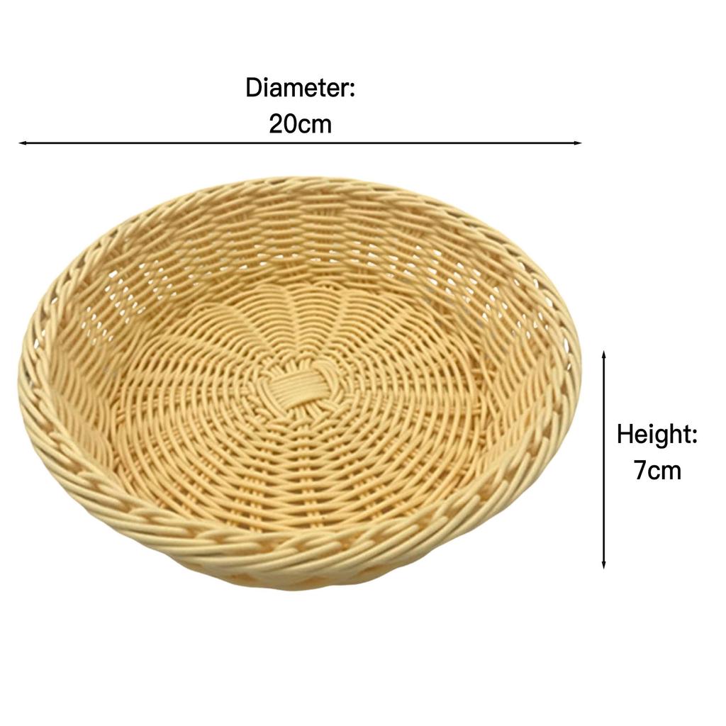 Home Kitchen Food Basket Multipurpose Woven Bread Baskets for Kitchen Dining Room Supplies