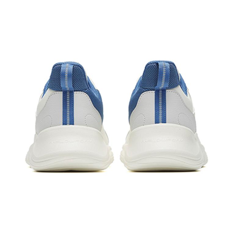 New Anta Cushioned Wear Resistant Support Low Top Casual Running Shoes Men's White Gray 912245527-3