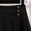 Large Size Women's Fat Mm New Winter Style Slimming and Age-reducing Solid Color Big Slim and Waist-hugging Casual Skirt