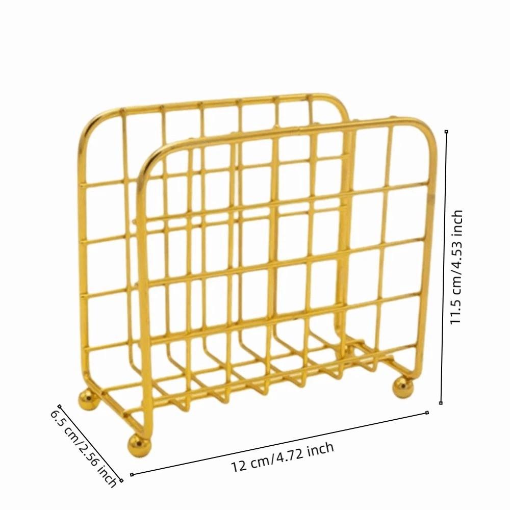 Metal Napkin Holder Modern Napkin Storage Container Picnic Tissue Dispenser  Table Countertop