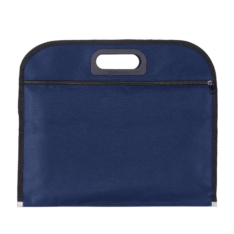 Qi Xin A1670 B4 Double Pocket Conference Bag B4 синий