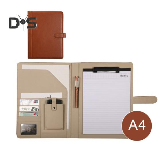 Multifunctional File Folder A4 Document Clipboard Folder with Calculator Pen Slot Card Holder Portfolio Folder with Documents Clip for Business Office