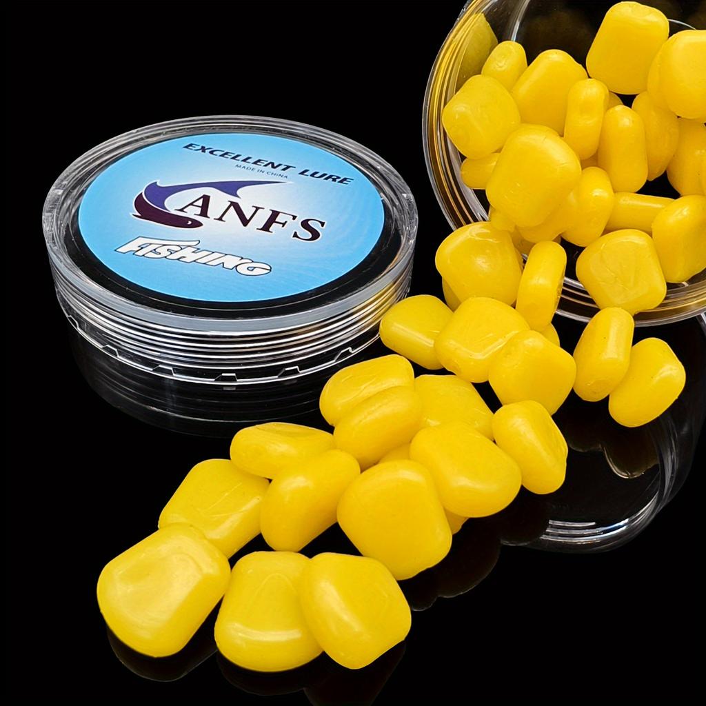 50pcs Ultra-Realistic Corn Kernels Fishing Lure Soft Fishing Bait Cool Fishing Tackle Pesca
