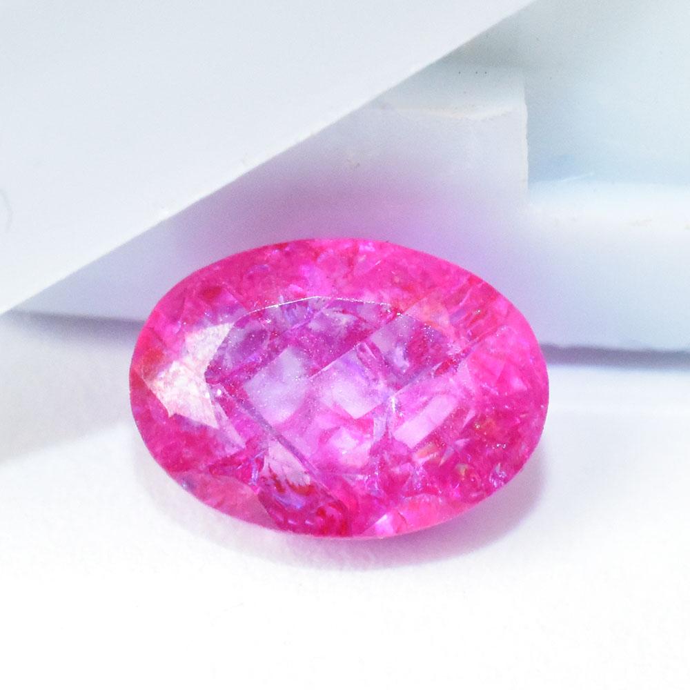 Natural Pink Sapphire Loose Gemstone 1.55 ct Oval Cut for Gifts September Birthday Birthstone