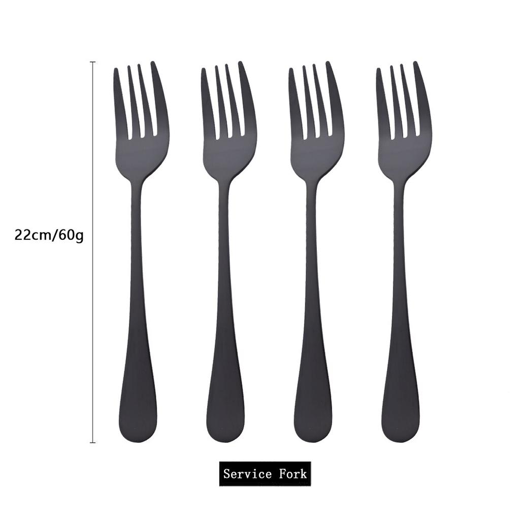 Sada 4 ks Rainbow Food Sada vidliček na salát