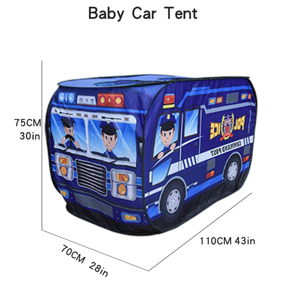 Children'S Indoor Car Tent Toys Princess Boy Baby Game House Folding Game House Police Car Styling