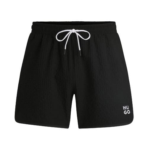 Hugo Mens Chaffle Swim Shorts nero