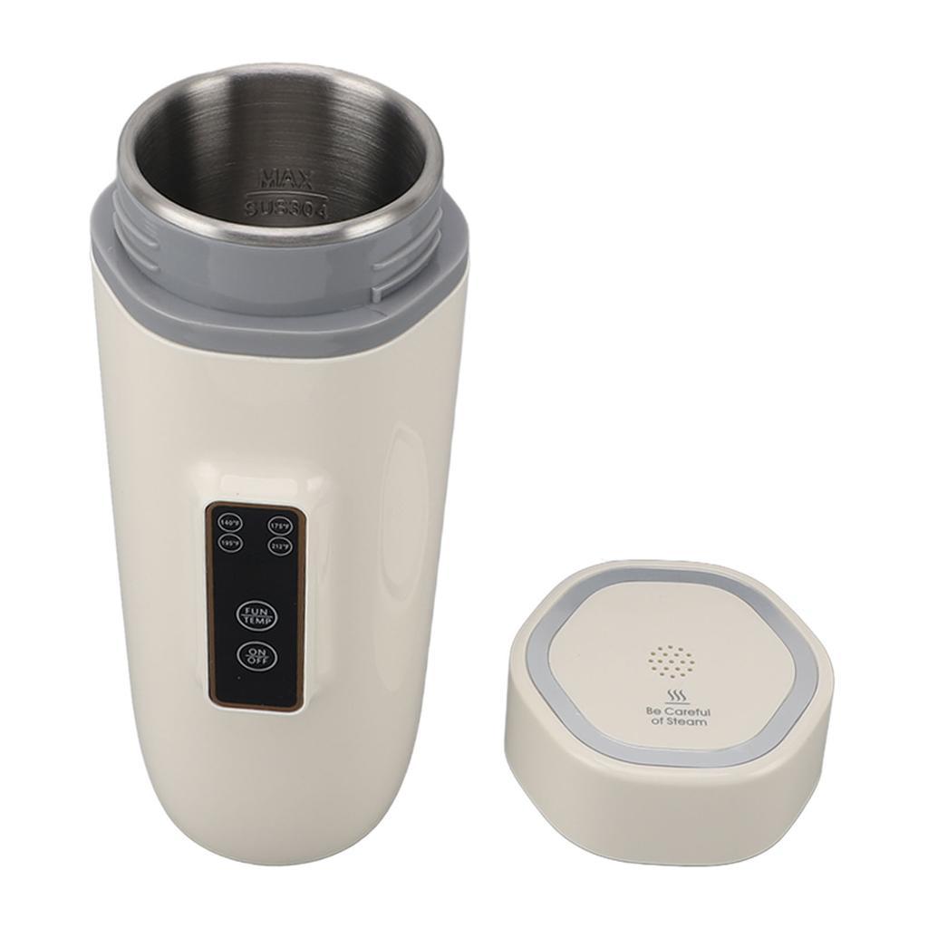 Reise-Wasserkocher, 300 W, 350 ml, Edelstahl, 4 Einstellungen, automatische Abschaltung, Trockengehschutz, Auslaufschutz