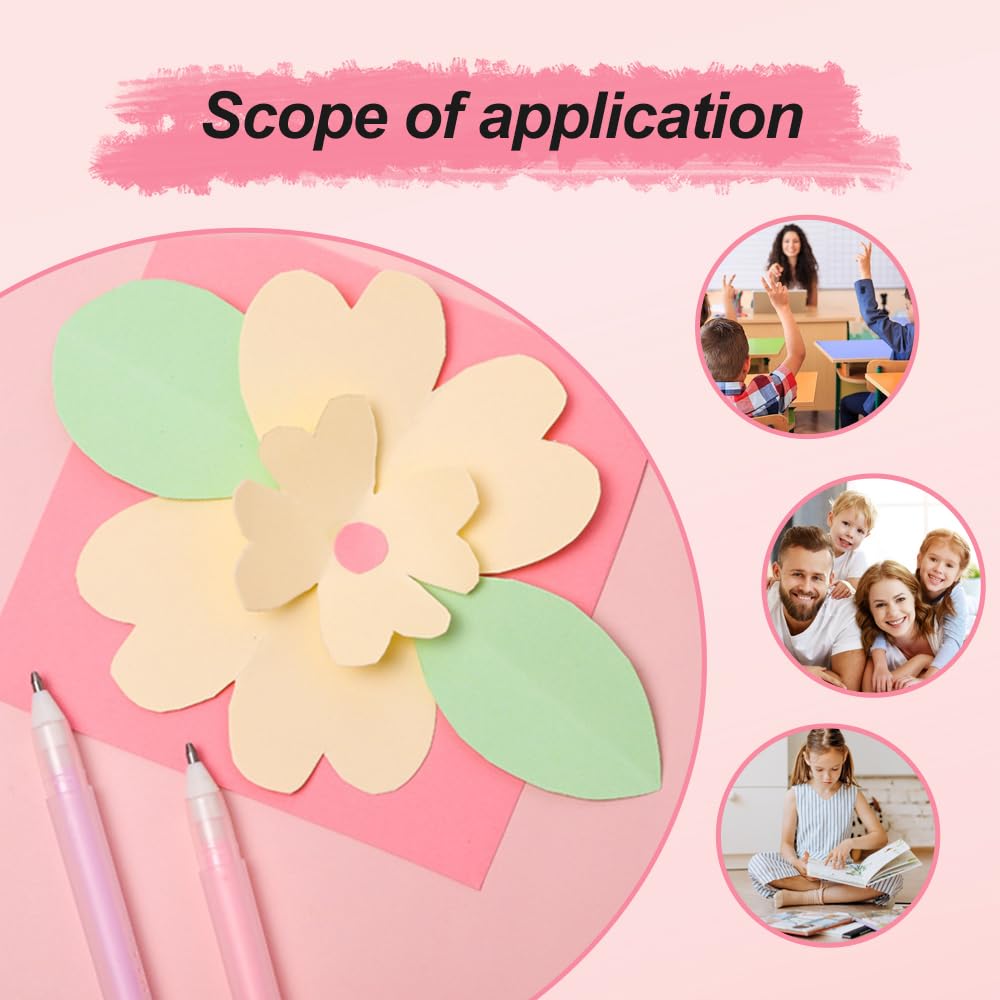 Quick Drying Color Spot Roller Glue Pens Easy Control Precision Glitter Pens for Scrapbooking, Handmade Stationery, Craft Supplies