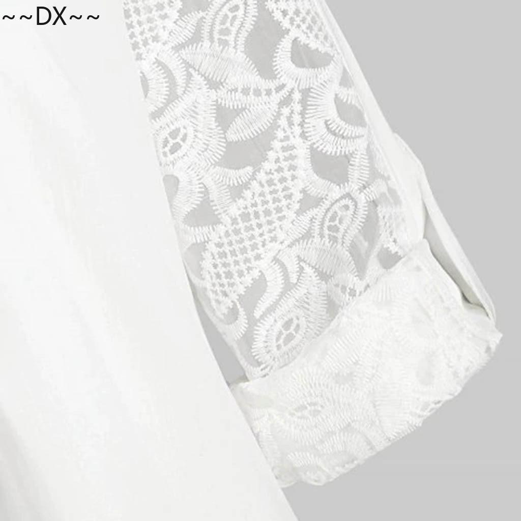 DX~~~cămașă mare pentru femei, cu dantelă pentru femei