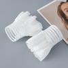 Elegant Floral Lace Fake Sleeved Cuffs for Womens Sweater Blouse Wrist Warmers Horn Cuff False Cuffs Clothing Accessories