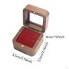 Wooden Ring Box Engagement Elegant Small Jewelry Trinket for Proposal Birthday