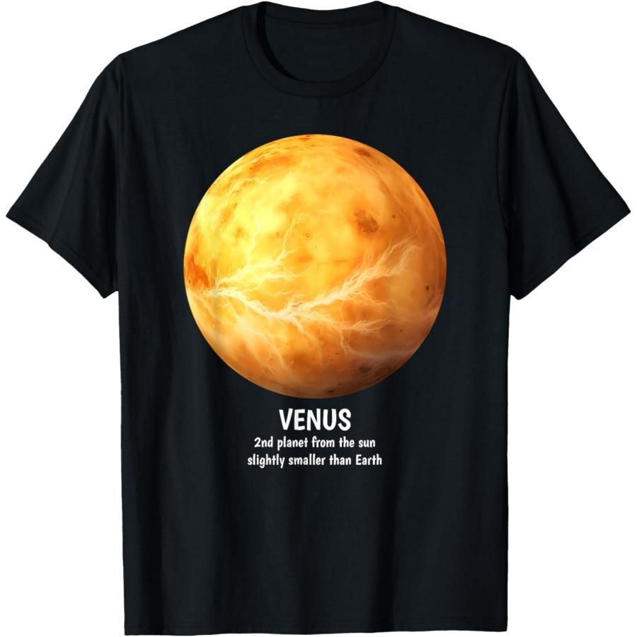 Планета Венера Солнечная Система Совпадающая Групповая Костюмная Футболка XXXXXL чёрный