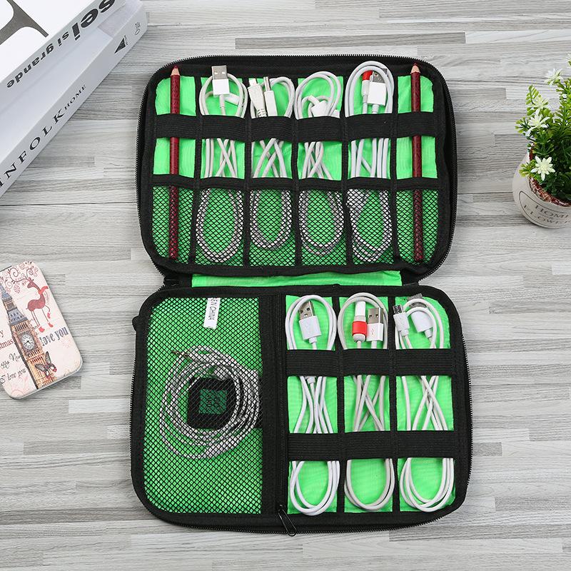 Travel Storage Bags Shockproof Flash Drive USB Cable Earphone Organizer Digital Gadget Holder Cell phone Mobile USB Charger Case