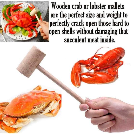 19 Pcs Seafood Tools Set, Crab Crackers And Tools Set, Include 4 Crab Crackers, 4 Shellfish/Seafood Forks, 4 Plastic Lobster Shellers, 4 Lobster Crab