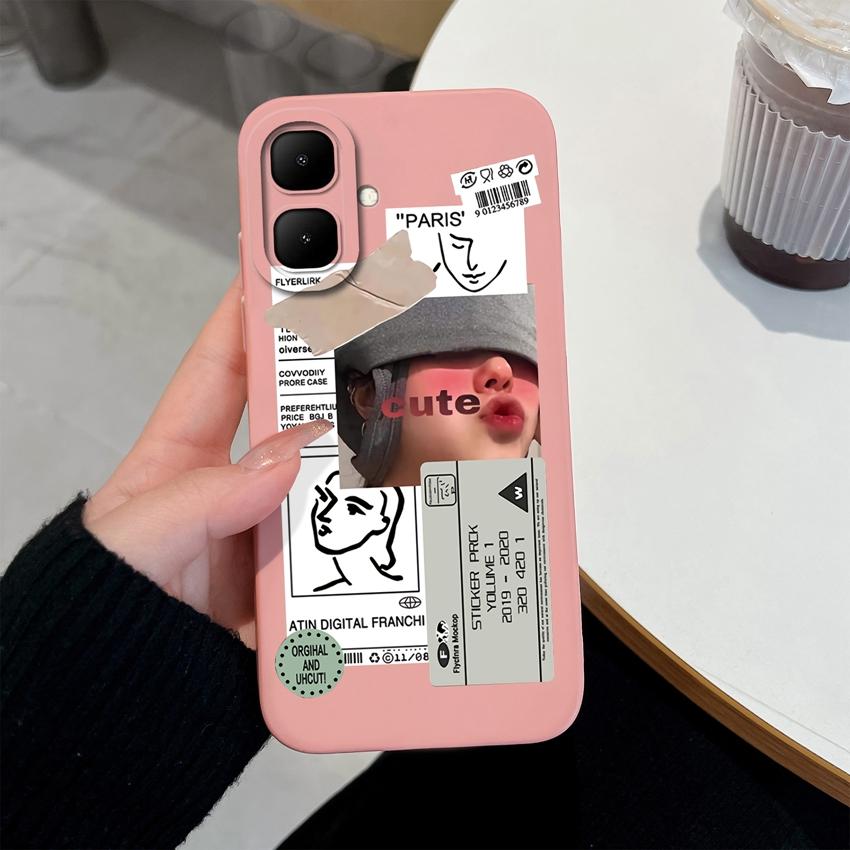 For Infinix Smart 10 Plus Phone Covers Beautiful Flower Pattern Camera Protection Soft Liquid Silicone Dustproof Protective Case Infinix Smart 10