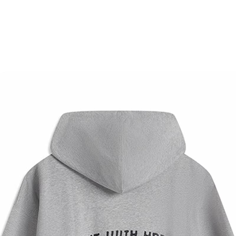 Li Ning Letter Fashion Print Trendy Loose Breathable Cotton Comfortable Versatile Hooded Pullover Sweatshirt Casual Sports Suit AWDUA21-3+AKLT541-4