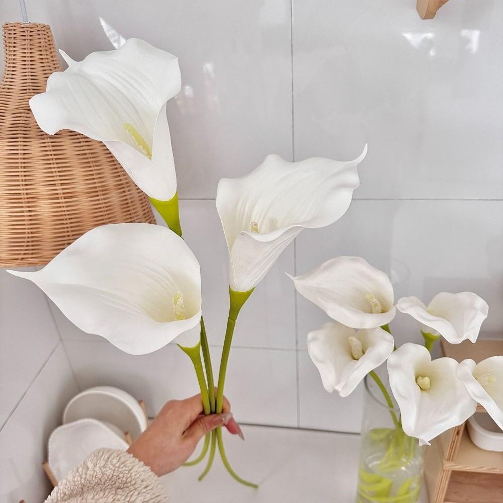 Neue Weiße Künstliche Calla-Lilien Blumen EVA Simulation Kunstblume 75 Cm Falsche Pflanzen Heimdeko