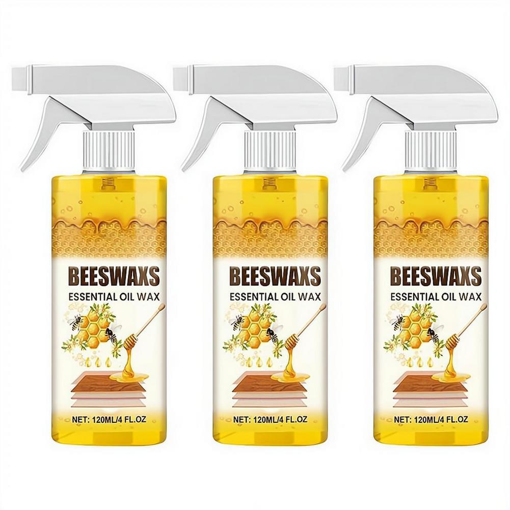 Bijenwas Hout Polish Spray Natuurlijke Meubelverzorging Reiniger Herstelmiddel Voor Kast Tafel Vloer Krasverwijderaar Glanshersteller 3 pcs