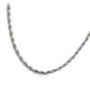 Stainless Steel Twisted Necklace with Titanium Steel Dog Tag Pendant for Men and Women