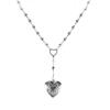 Romance Heart Shaped Locket Clavicle Chain Necklace with Delicate Locket Detail Stylish Alloy Accessory