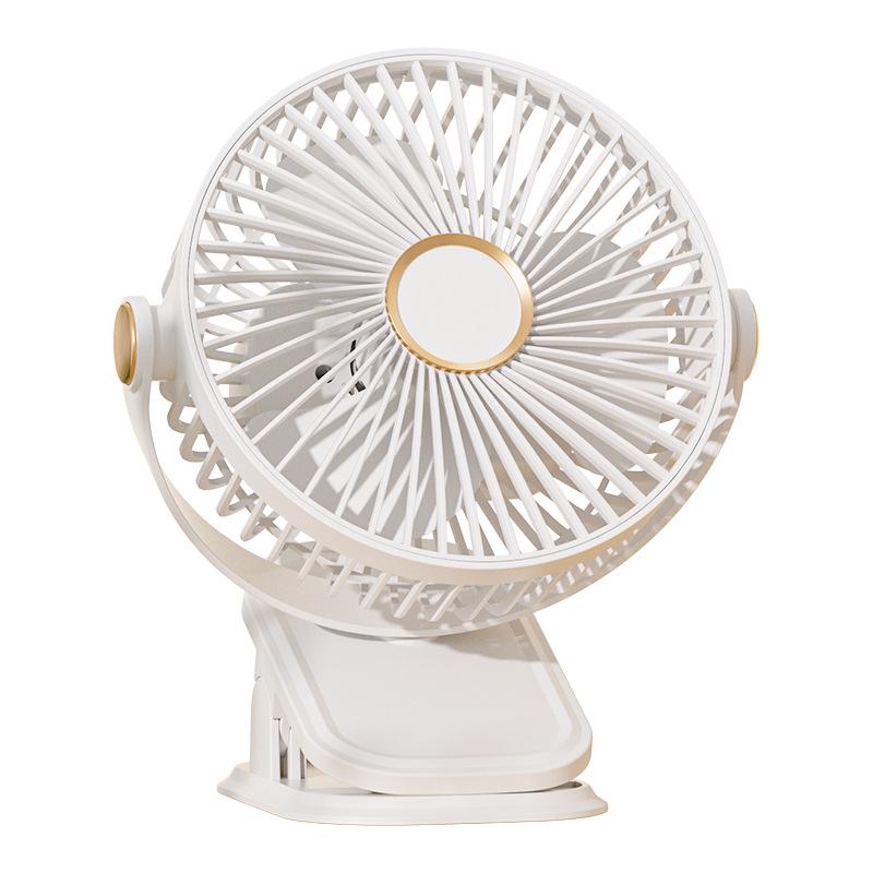 High Wind Power Silent Desktop Fan with Multi-Functional Fill Light and Brushless Motor 6 Inch