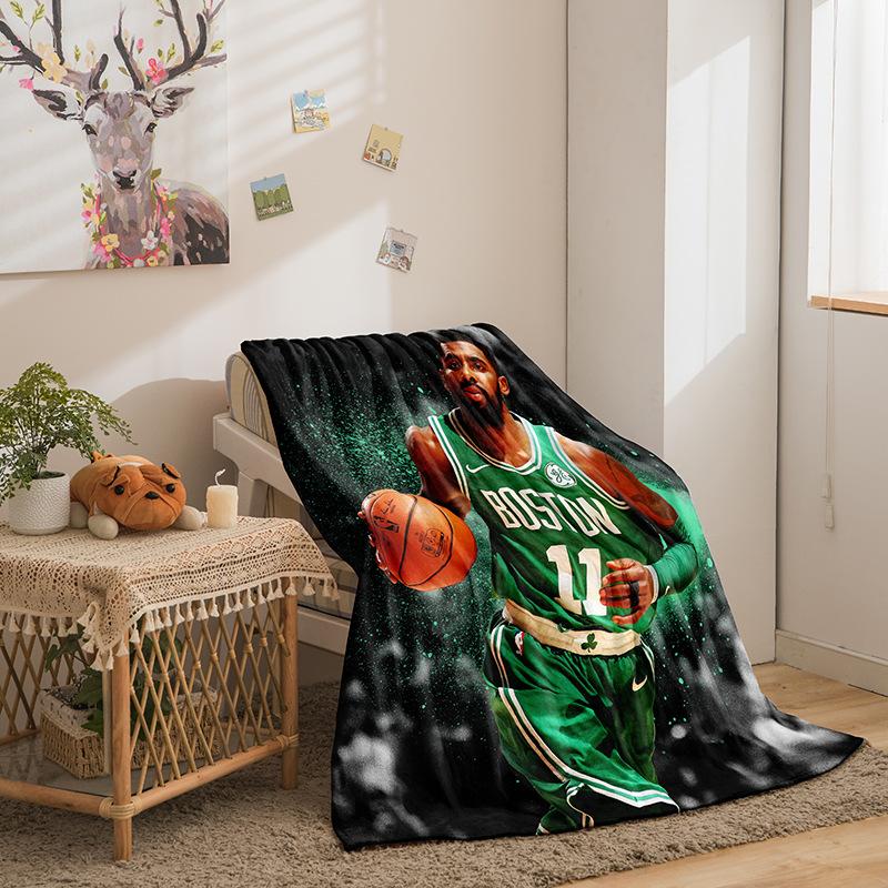 Basketball Star Series Flannel Blanket 3D Printed Sofa Blanket Thickened Blanket