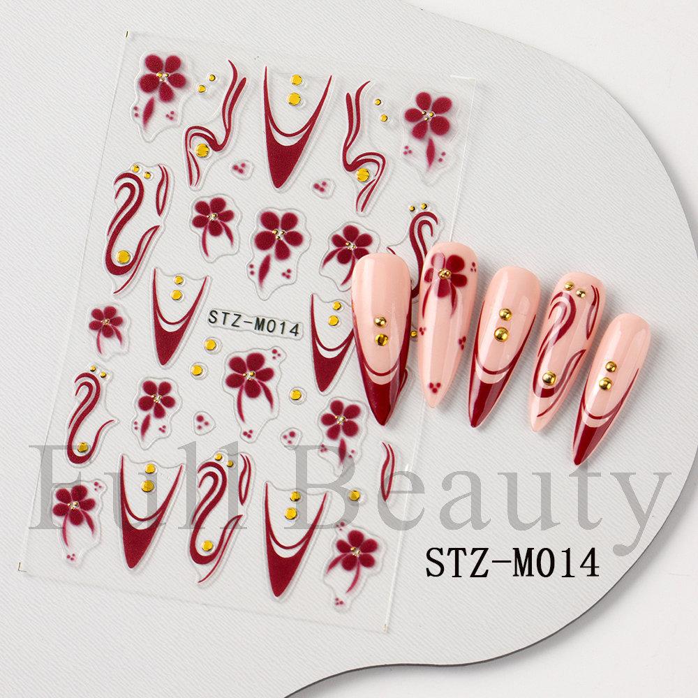 1PC Instagram-worthy Miniature Cartoon Aurora Ribbon Bow Nail Sticker, Nail Art Sticker, Holiday Gift