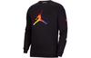 Sweatshirts Men's Black Crew Neck Moderate Regular DA6729-010