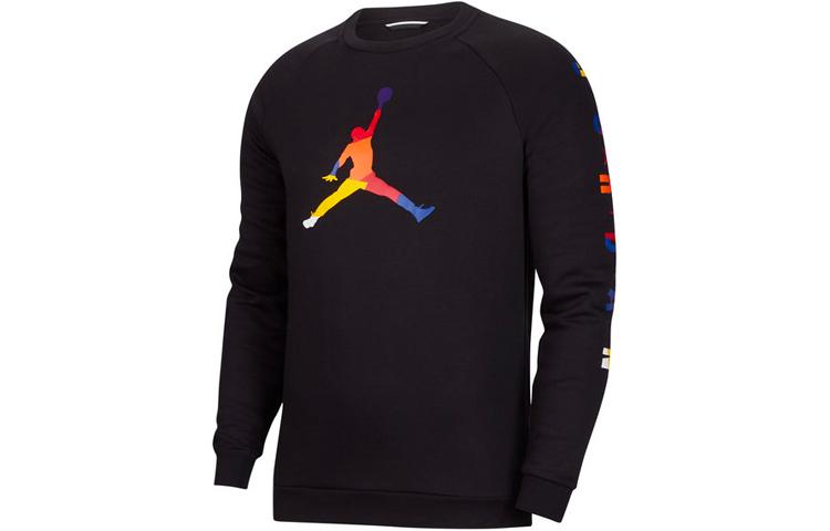 Jordan Men's Black Sweatshirts Crew Neck Moderate Regular Da6729-010 Cm