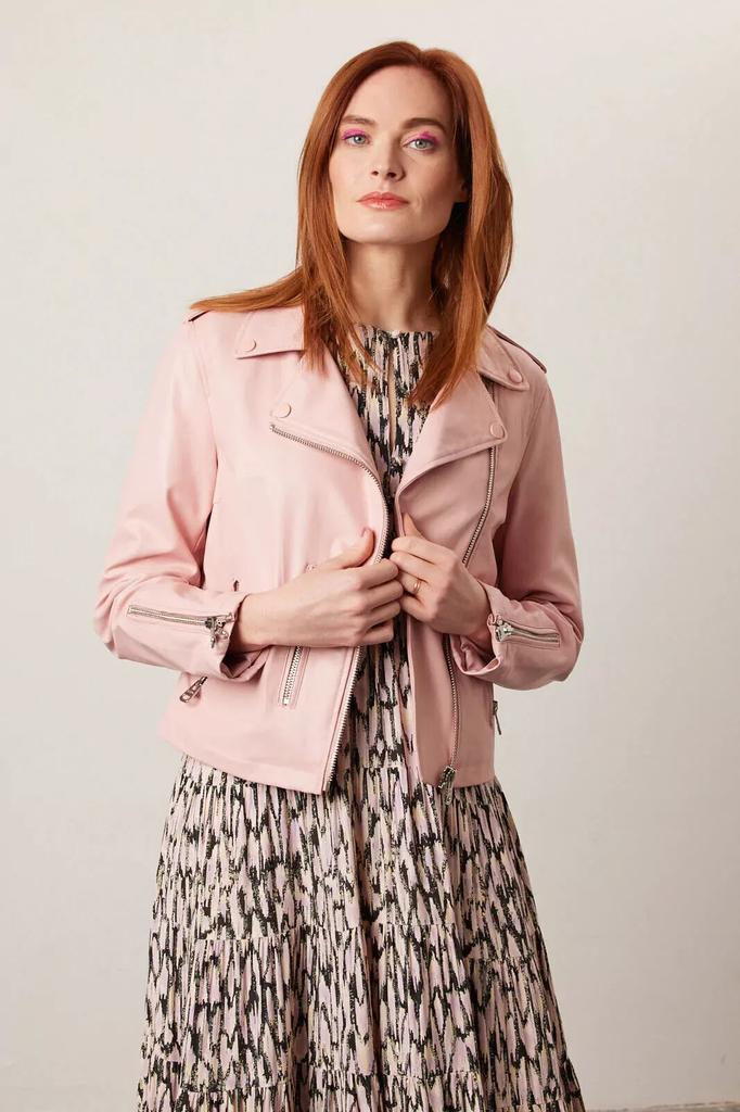 Women's Genuine Lambskin Leather Jacket Biker Motorcycle Handmade Stylish Casual