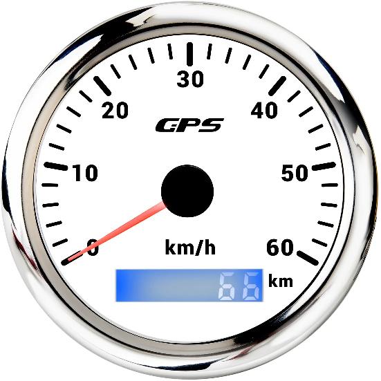 85MM GPS Speedometer Gauge For Motorcycle Marine Boat Truck 30~200 Kmh Speed Gauge Meter With GPS Antenna 7 Color LED Backlight