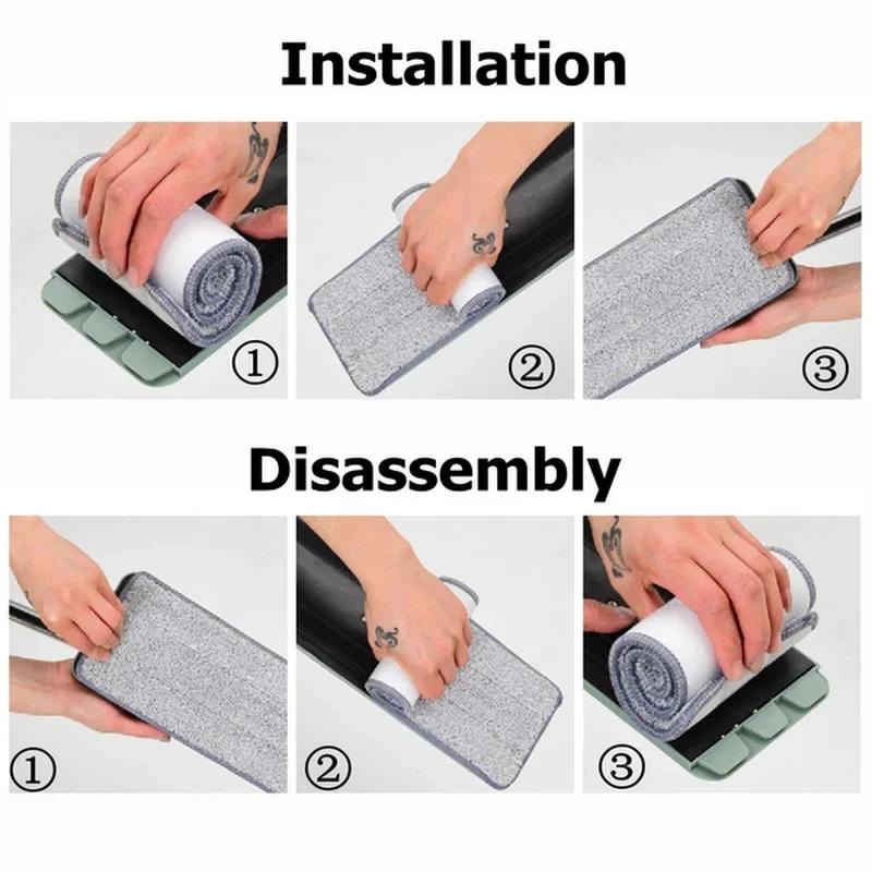 Microfiber Mop Pad Replacement Microfiber Washable Spray Mop Household Dust Mop Head Cleaning Pad Household Cleaning Tools