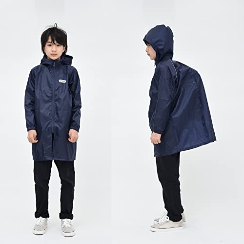 Outdoor Products Kids' Rain Parka, 140cm, Khaki, 05002312