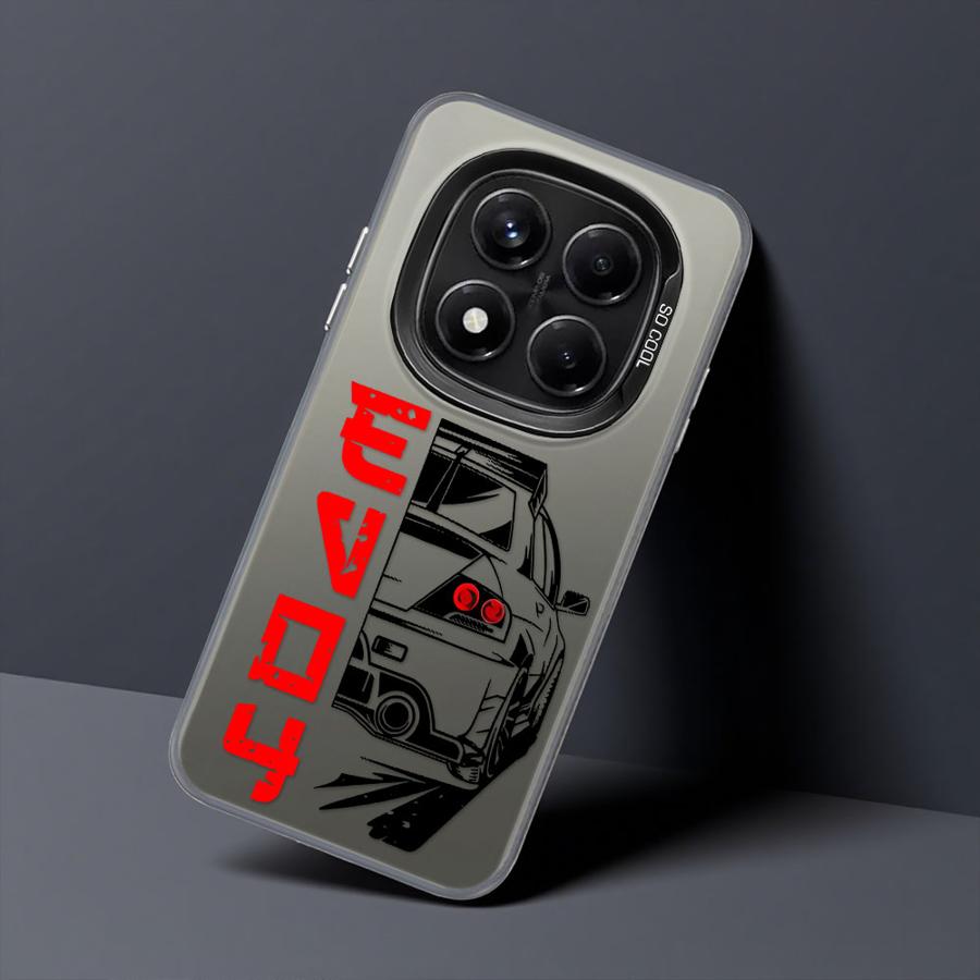 Phone Case for Xiaomi Redmi Note 10s 12 13 14 Pro Plus 11s 10 11 Pro Soft Cover JJapanese JDM Drift Car Red Sun