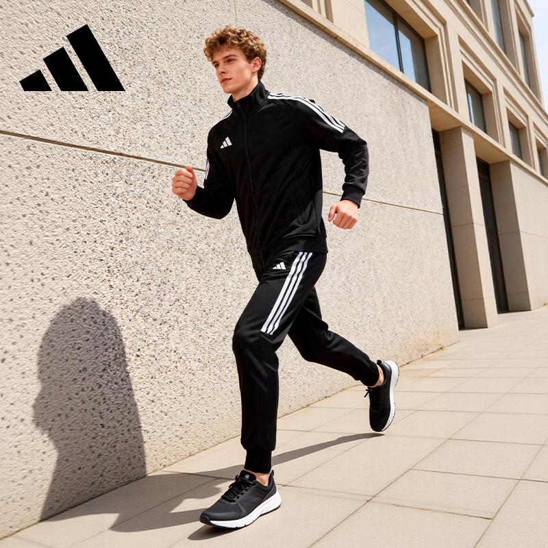 adidas Unisex BOXING 3-Stripes Tracksuit Jacket & Pants Black White TR30JR1BX+TR30P1R1BX