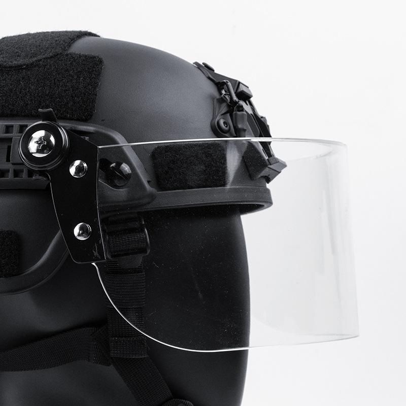 Taktischer Helm Reitzubehör Abnehmbare Transparente Riot-Schutzmaske Windschutz CS Anti-Schlag Trend Outdoor